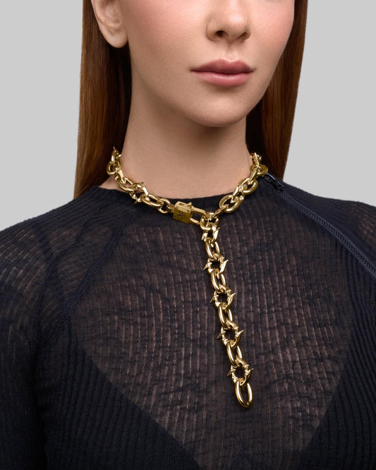 Labyrinth necklace-Chain Necklaces- Silver - - Ask & Embla