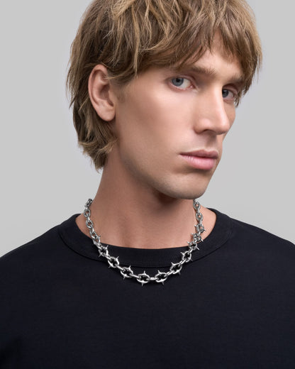 Midi Unholy Grail Necklace-Chain Necklaces- Silver - 50 CM - Ask & Embla