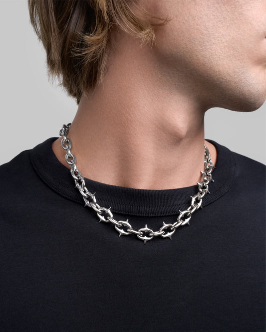 Midi Unholy Grail Necklace-Chain Necklaces- Silver - 50 CM - Ask & Embla