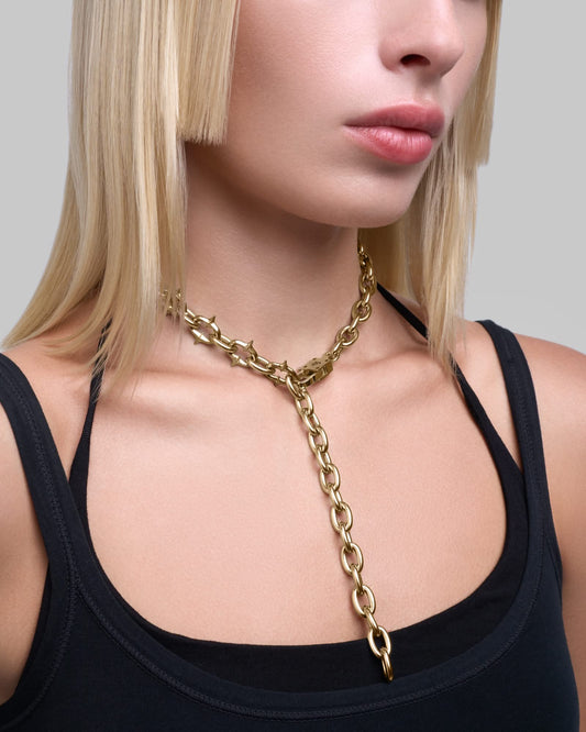 Midi Unholy Grail Necklace-Chain Necklaces- Silver - 50 CM - Ask & Embla