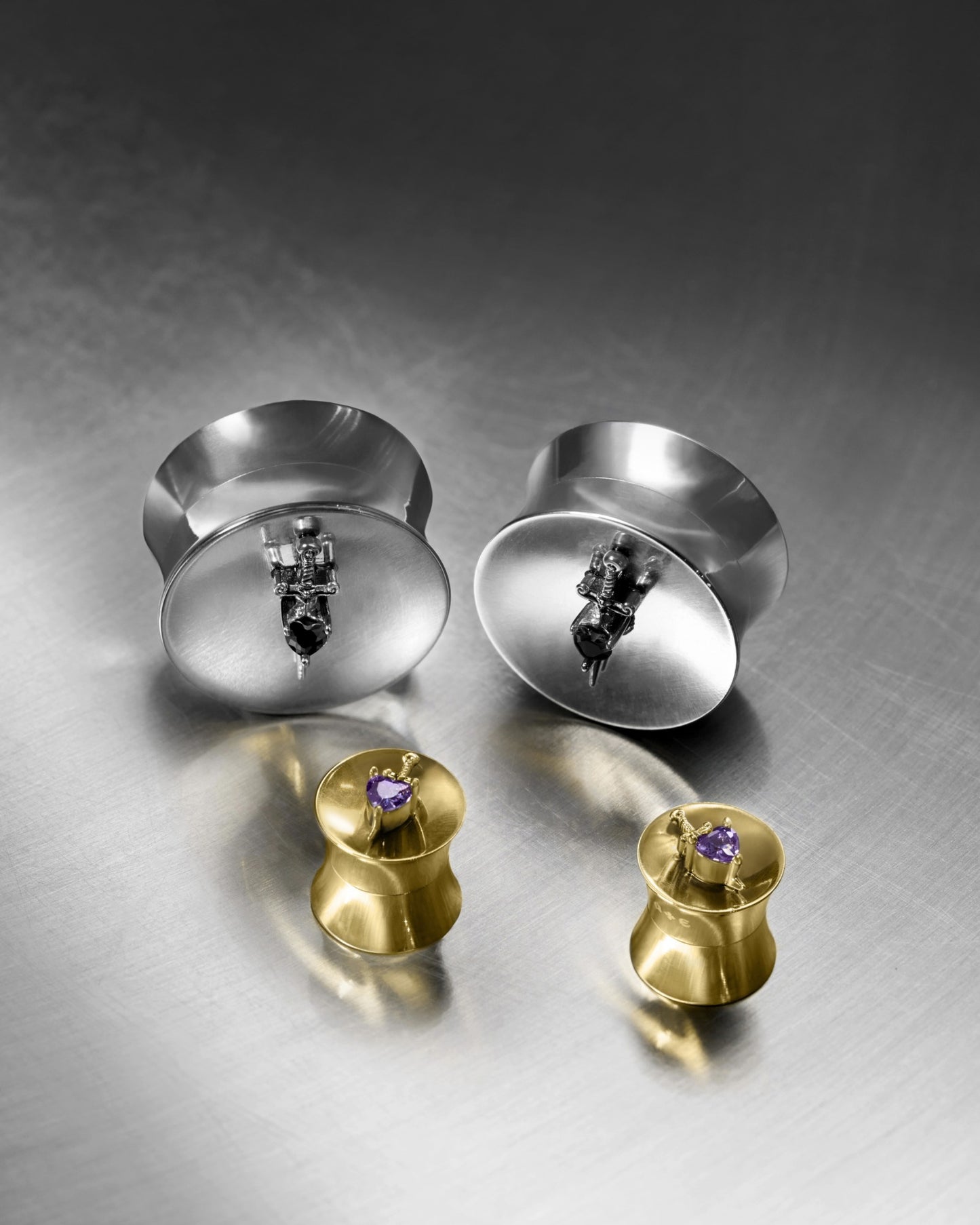 Arcana Plugs-Plugs- Gold - 8mm (0g) - Ask & Embla