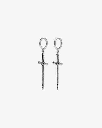 Aradia Sword Earrings-Ear Dangles- Silver - - Ask & Embla
