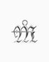Mini Blackletter Charms - M-Charms- Silver - - Ask & Embla