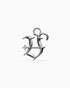 Mini Blackletter Charms - V-Charms- Silver - - Ask & Embla