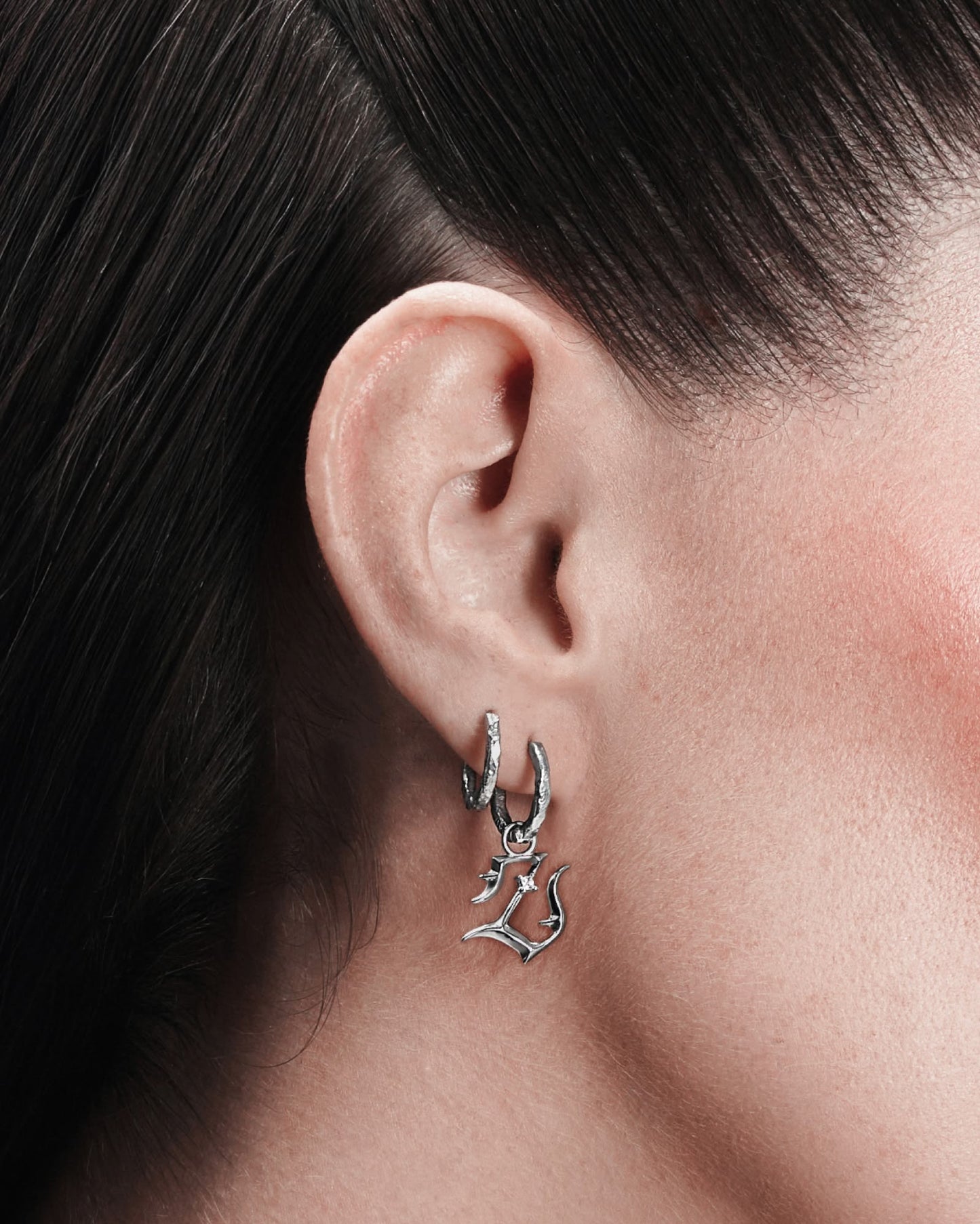 Mini Blackletter Charms - Z-Charms- Silver - - Ask & Embla