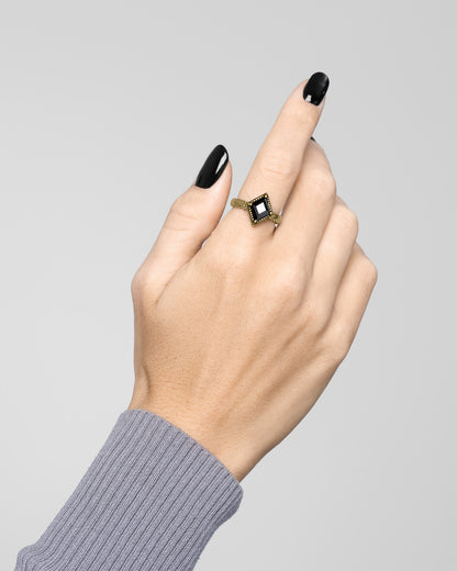 Black Lake Serpent Ring-Rings- US 4 - Silver - Ask & Embla