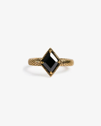 Black Lake Serpent Ring-Rings- US 4 - Silver - Ask & Embla