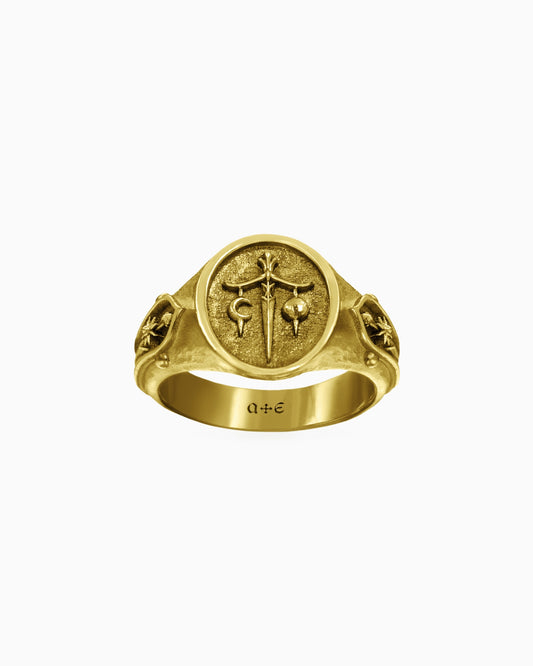 Syzygy Ring-Rings- Two-toned (Silver Base) - US5 - Ask & Embla