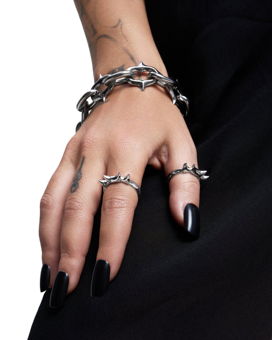 FORSAKEN Ring-Rings- Silver - US6 - Ask & Embla