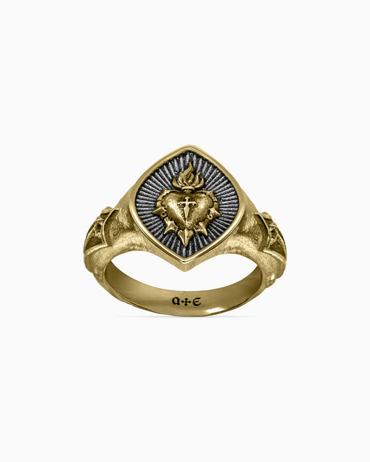 THE SACRILEGE Ring-Rings- Two-toned (Silver Base) - US4 - Ask & Embla