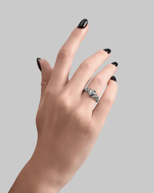 The Sacrament Claddagh Ring and The Sacrament Claddagh Band Ring-Rings- - - Ask & Embla