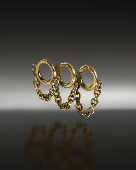 Obscura Chain Ring Stacks-Ring Stacks- Gold - 6mm - Ask & Embla