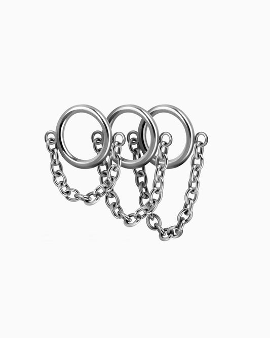 Obscura Chain Ring Stacks-Ring Stacks- Gold - 6mm - Ask & Embla