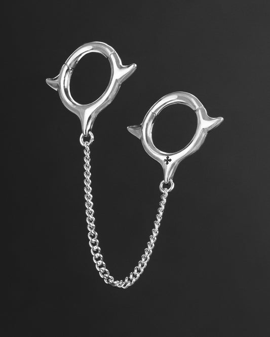 FORSAKEN Chain Ring Stacks-Ring Stacks- Silver - 6mm - Ask & Embla