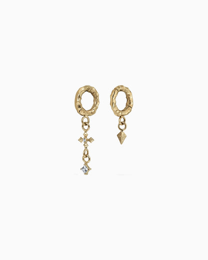 Sigil Charm ring stack-Ring Stacks- Gold - 6mm - Ask & Embla
