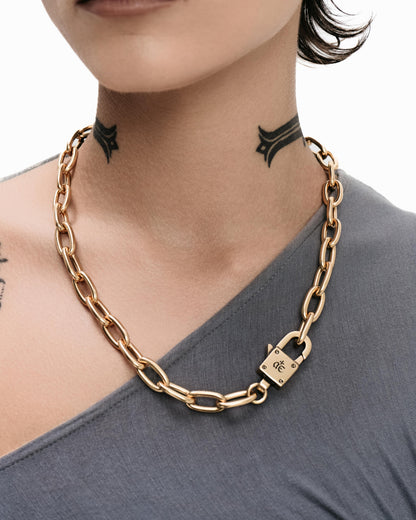 Cellar Chain Necklace-Chain Necklaces- Gold - - Ask & Embla