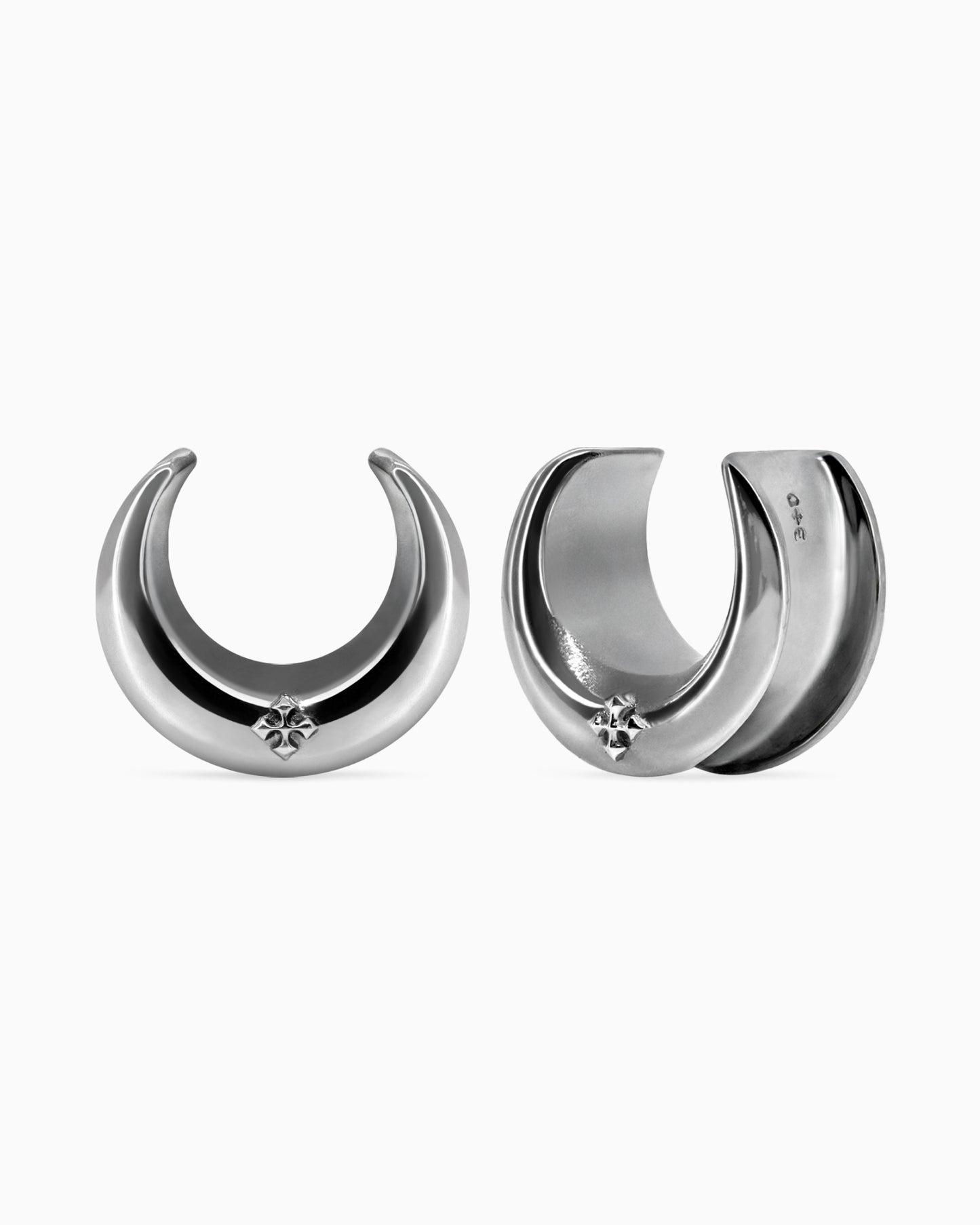 Crescent Moon Saddle Hangers-Saddle Hangers- Silver - 8mm (0g) - Ask & Embla