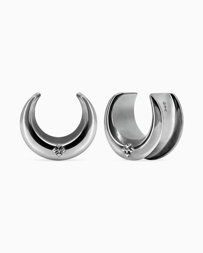 Crescent Moon Saddle Hangers-Saddle Hangers- Silver - 8mm (0g) - Ask & Embla