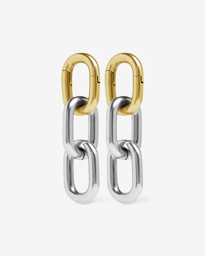 Galen Chain Hangers-Clicker Hangers- Two-toned (Gold and Silver) - 3-Link - Ask & Embla
