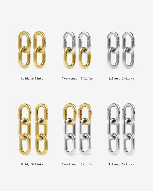 Galen Chain Hangers-Clicker Hangers- Gold - 2-Link - Ask & Embla