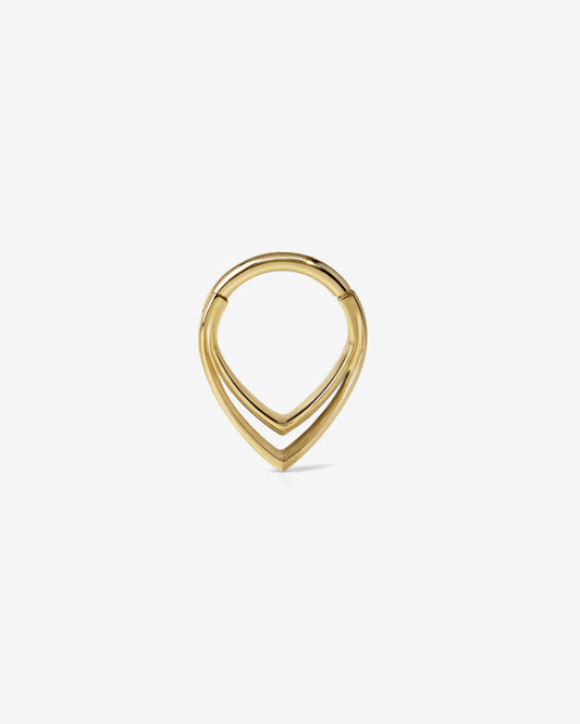 Ava Arrowhead Clicker-Clickers- Gold - 1.2mm (16g) - Ask & Embla