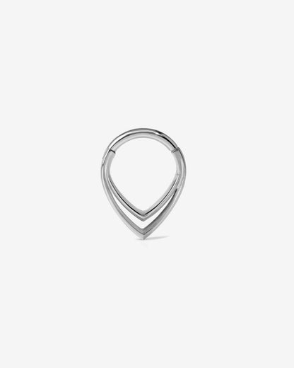 Ava Arrowhead Clicker-Clickers- Silver - 1.2mm (16g) - Ask & Embla