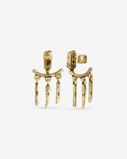 Ninth Earrings-Ear Dangles- Gold - - Ask & Embla