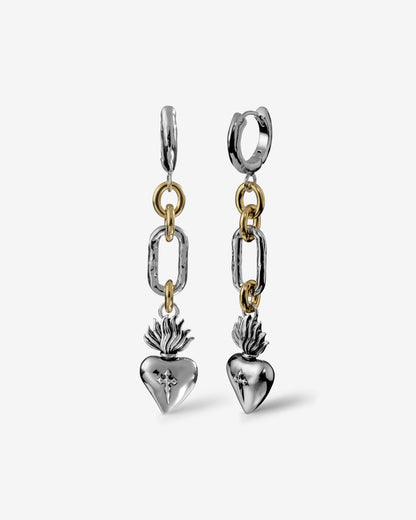 The Sacrament Earrings-Ear Dangles- Two-toned (Gold and Silver) - - Ask & Embla