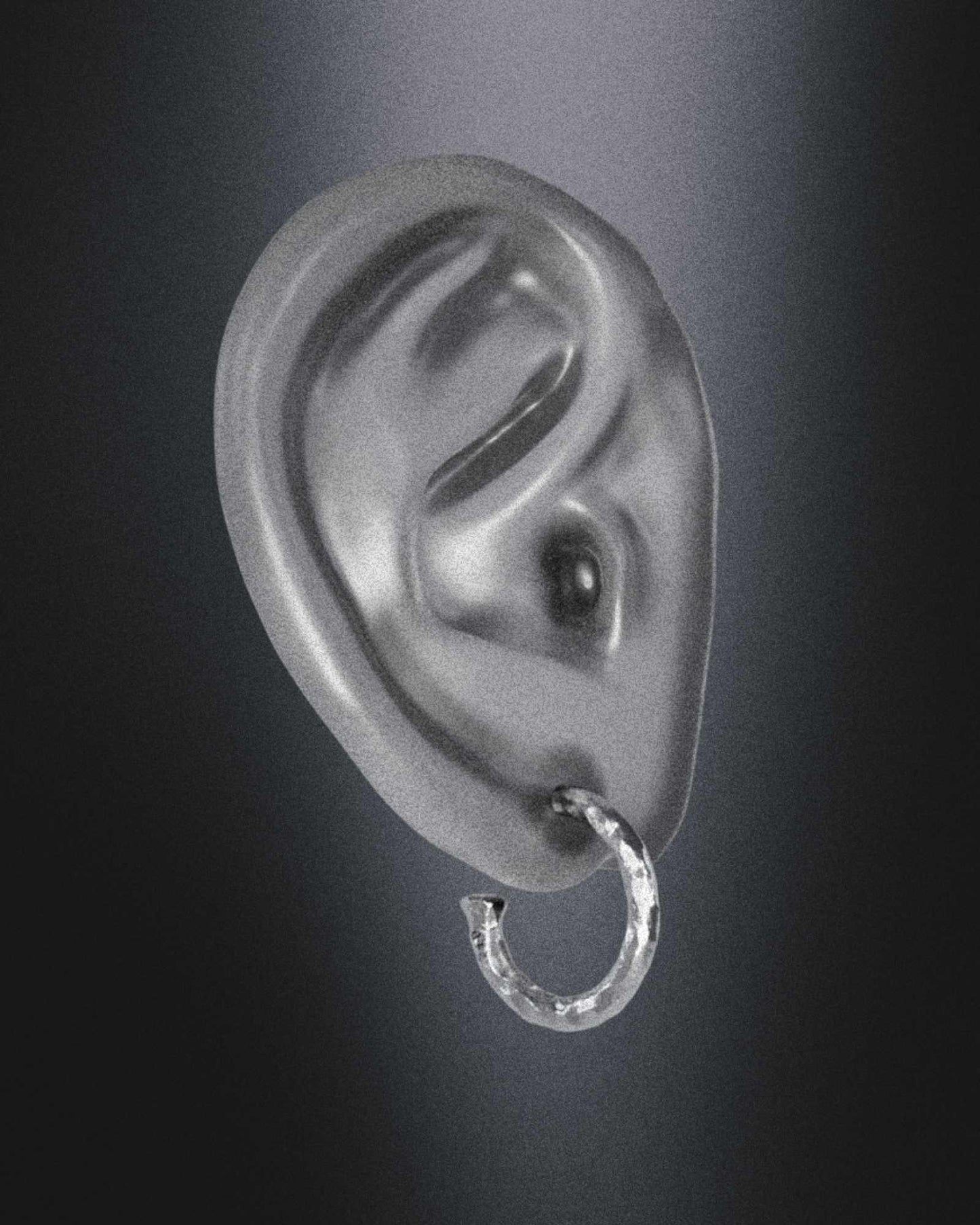 Synthesis Earrings No. 2-Ear Hoops- Silver - - Ask & Embla