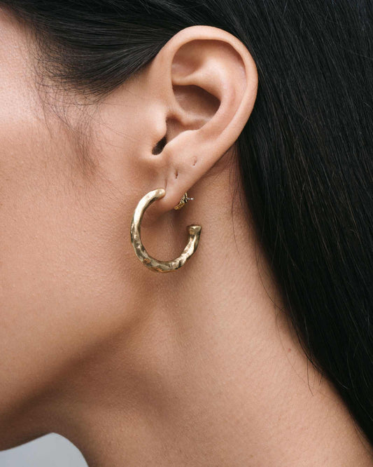 Synthesis Earrings No. 2-Ear Hoops- Silver - - Ask & Embla