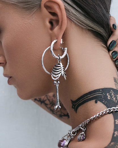 Synthesis Earrings No. 2-Ear Hoops- Silver - - Ask & Embla