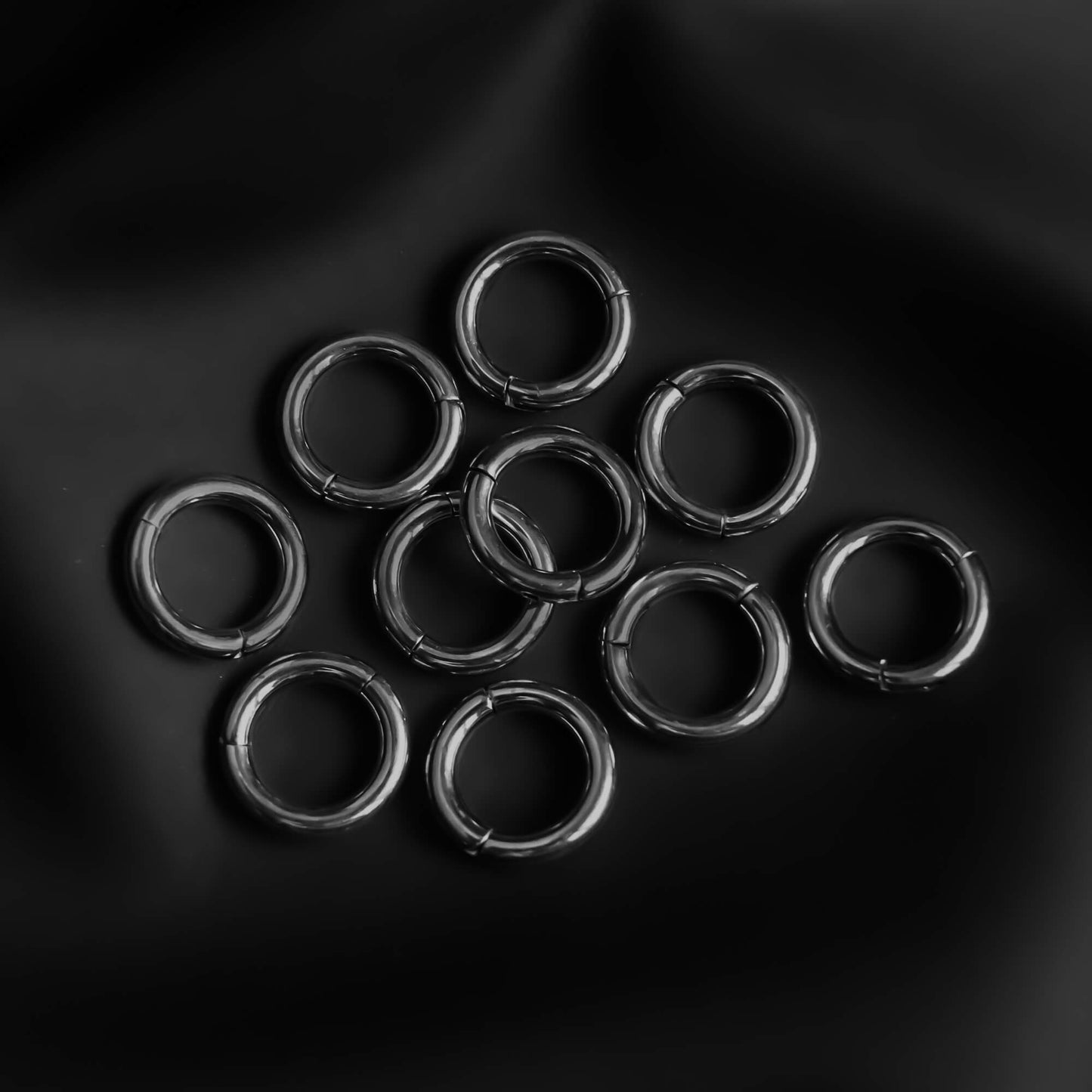 Classic Ring Stack in Steel - Ring Stacks - Ask and Embla