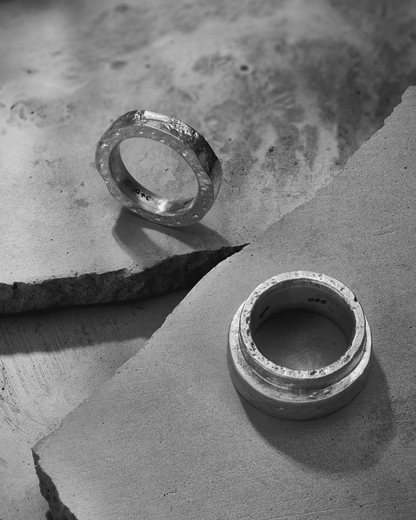 Temple Step Ring-Rings- Silver - US6 - Ask & Embla