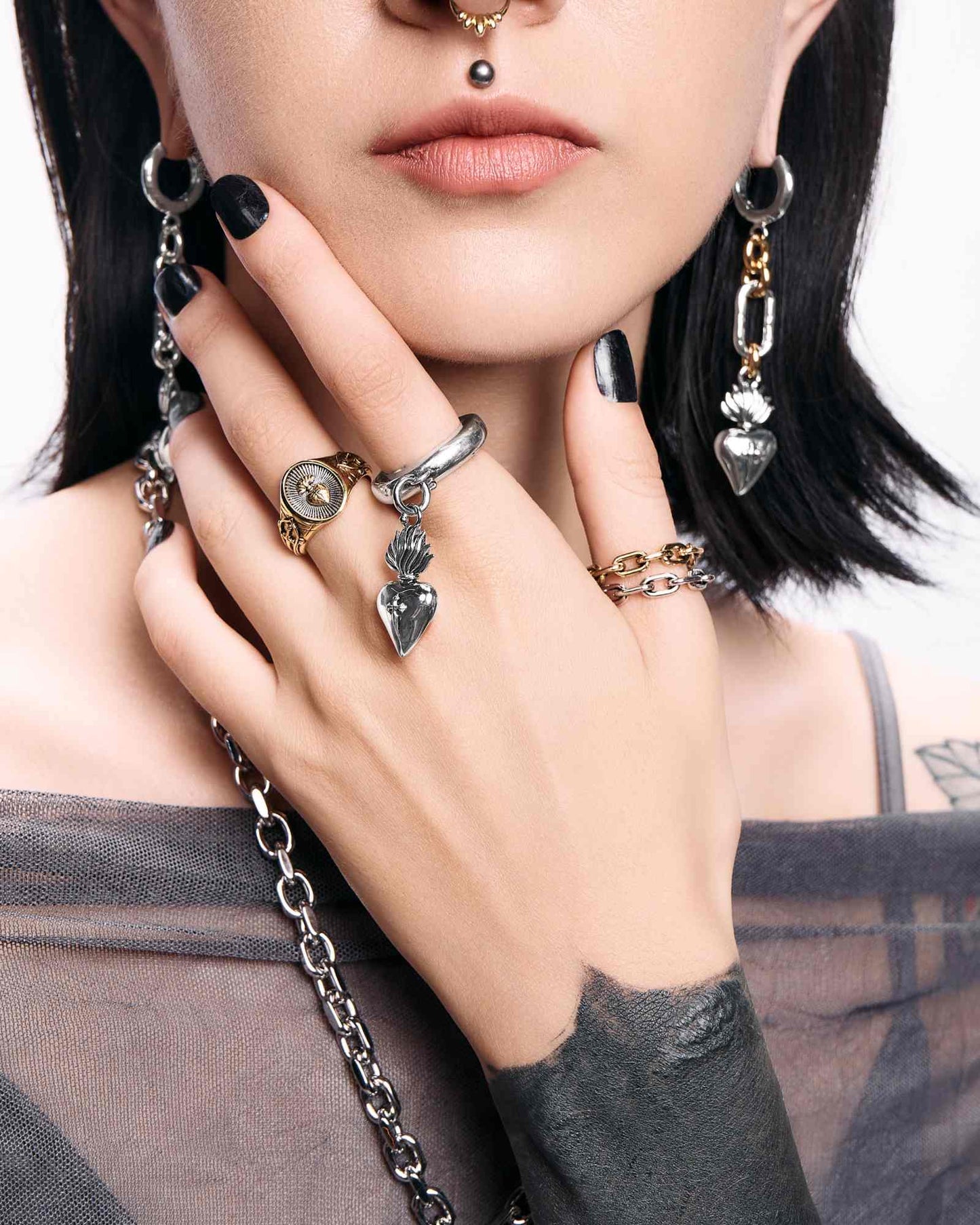 The Sacrament Ring-Rings- US5 - Silver - Ask & Embla