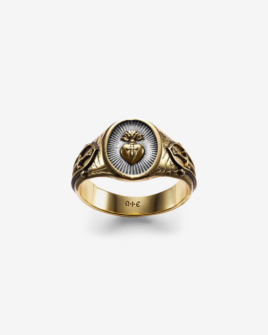 The Sacrament Ring-Rings- US5 - Two-toned (Gold Base) - Ask & Embla