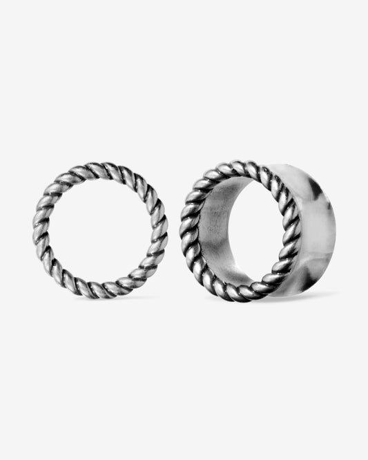 Reverie Rope Tunnels-Tunnels- Silver - 8mm (0g) - Ask & Embla