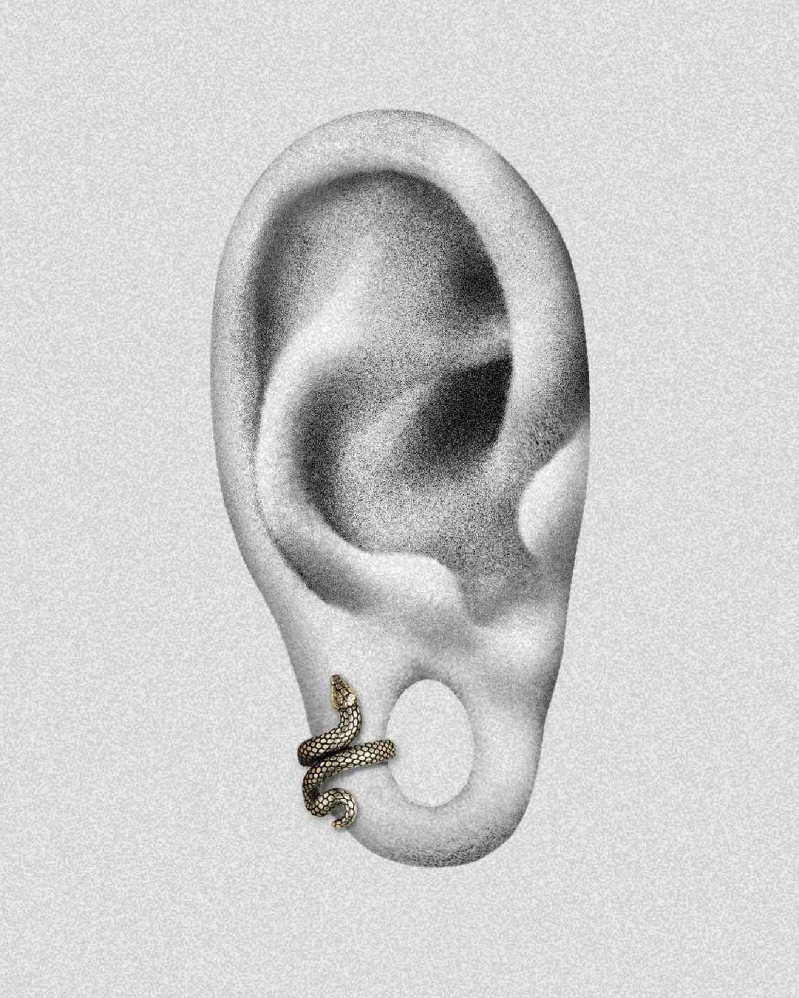 Sin Serpent Lobe Cuffs™️-Lobe Cuffs™- 7mm - Gold - Ask & Embla