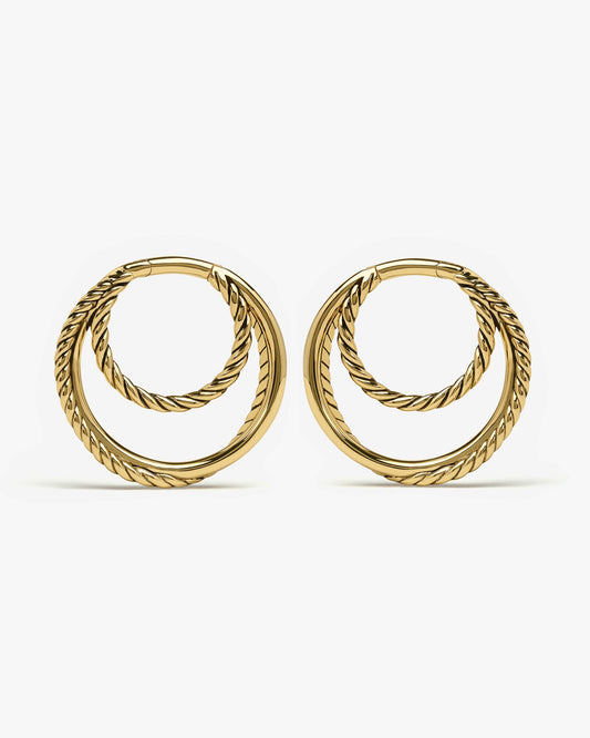 Essa Hoop Hangers-Clicker Hangers- Gold - - Ask & Embla