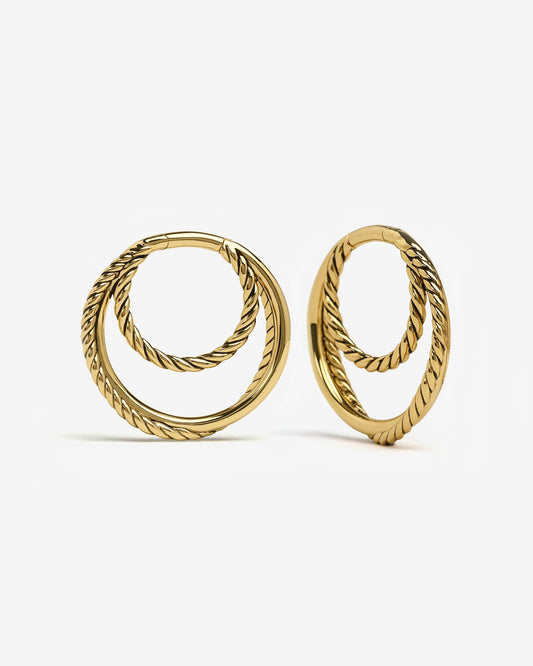 Essa Hoop Hangers-Clicker Hangers- Gold - - Ask & Embla