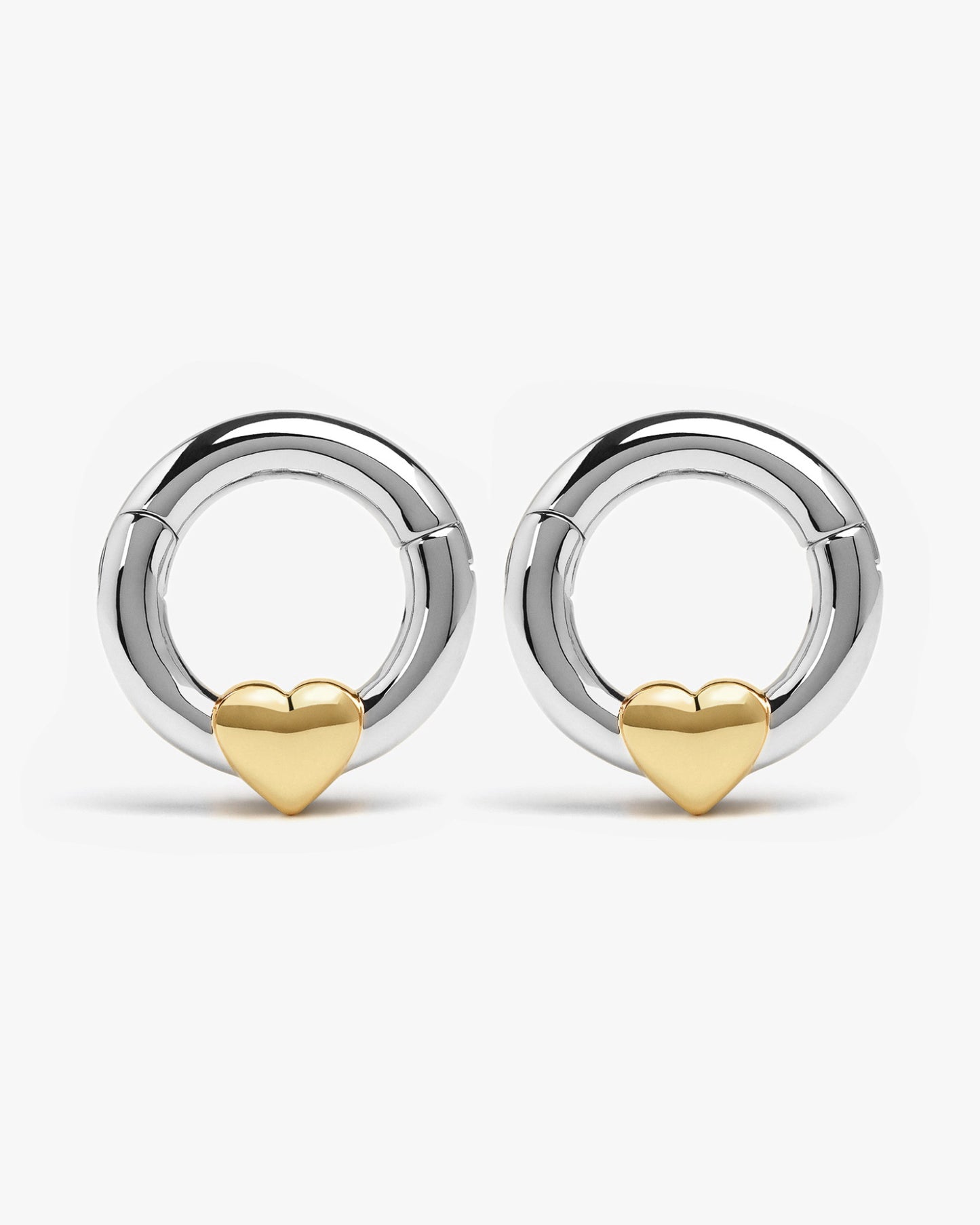 Harrow Heart Hangers-Clicker Hangers- Two-toned (Gold and Silver) - - Ask & Embla