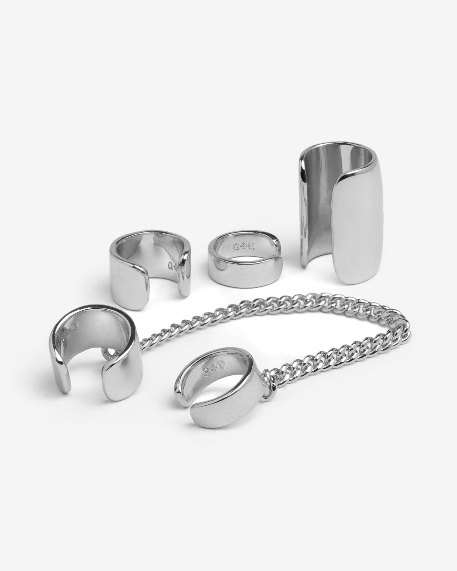 Siege Ear Cuffs Set-Ear Cuff- Silver - - Ask & Embla
