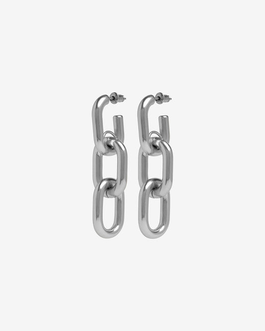 Galen Chain Earrings-Ear Dangles- Silver - - Ask & Embla