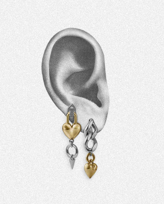 Saint Valentine Earrings-Ear Dangles- Silver - - Ask & Embla