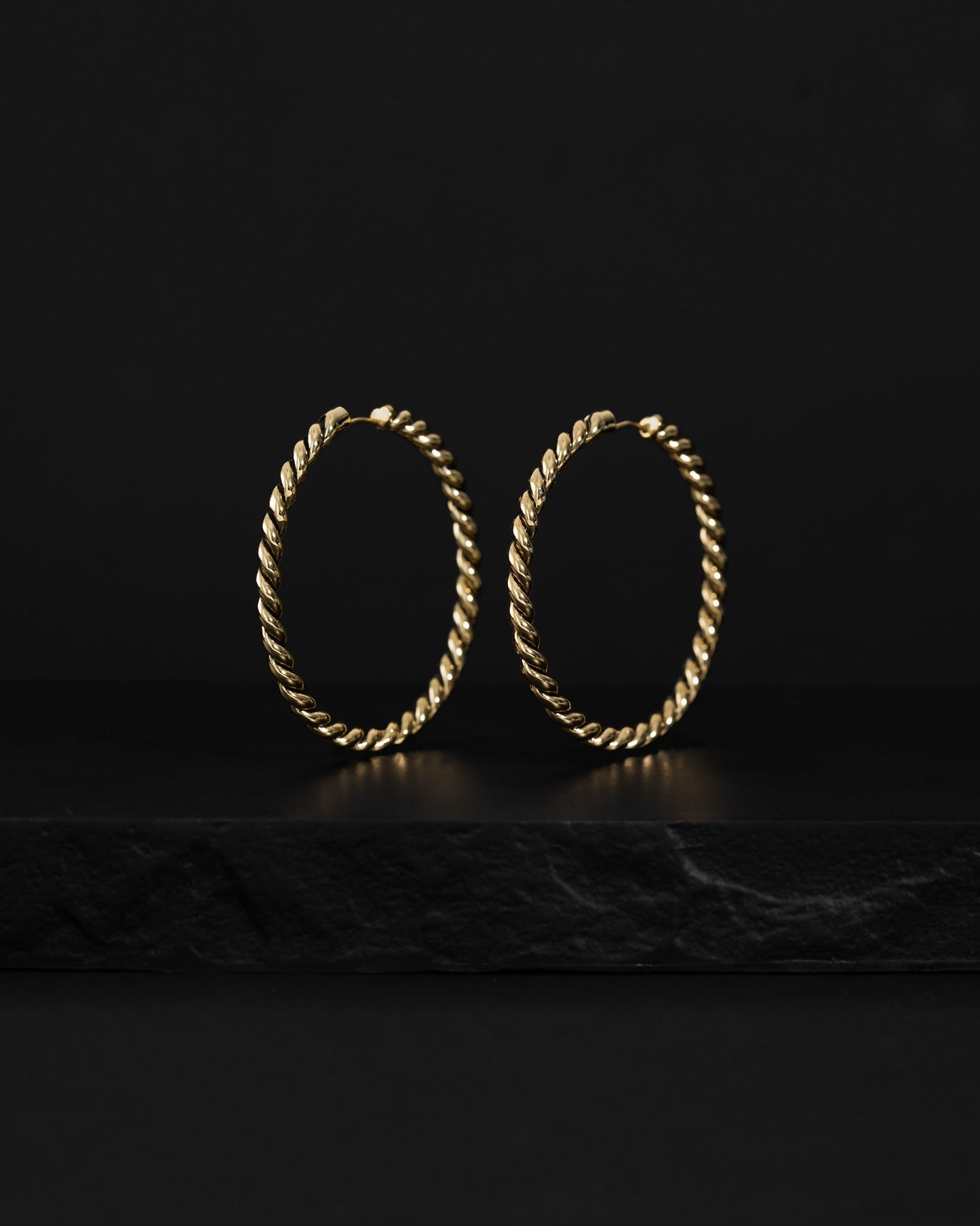 Classic Rope Earrings (Large) - Huggies - Ask and Embla