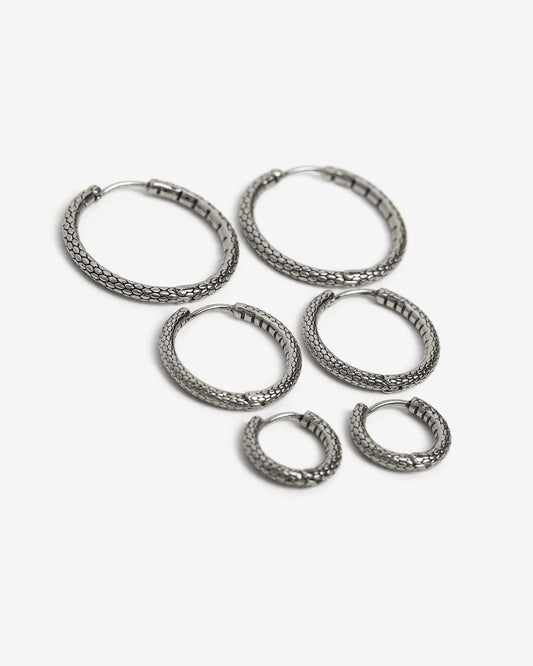 Serpent Hoop Earrings - Earrings - Ask and Embla