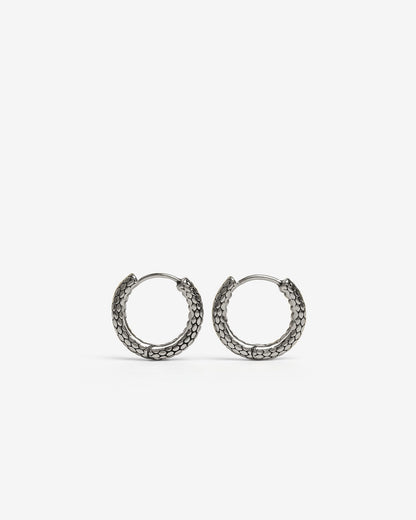 Serpent Hoop Earrings - Earrings - Ask and Embla