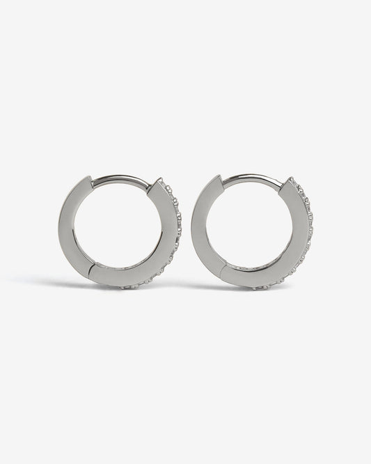 Classic Bejewelled Huggie Earrings - Earrings - Ask and Embla