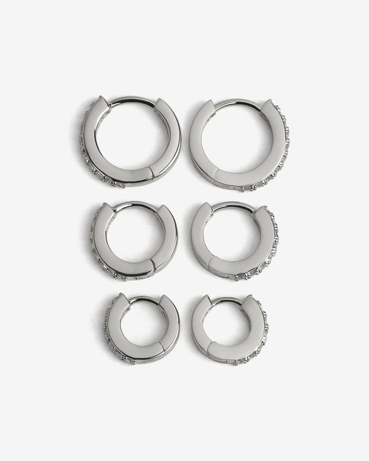 Classic Bejewelled Huggie Earrings - Earrings - Ask and Embla
