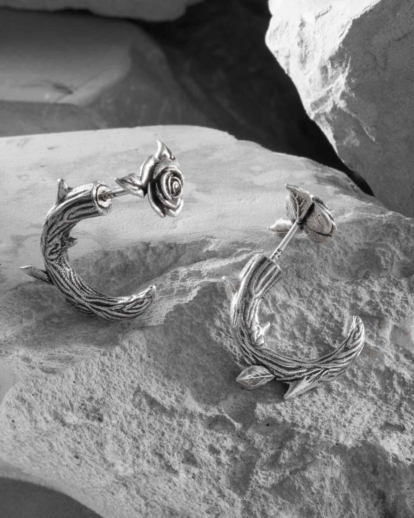 Renegade Rose Earrings-Ear Studs- Gold - - Ask & Embla
