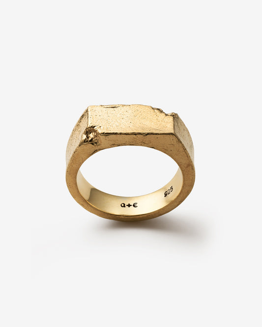 Brute Signet Ring-Rings- US 5 - Gold - Ask & Embla